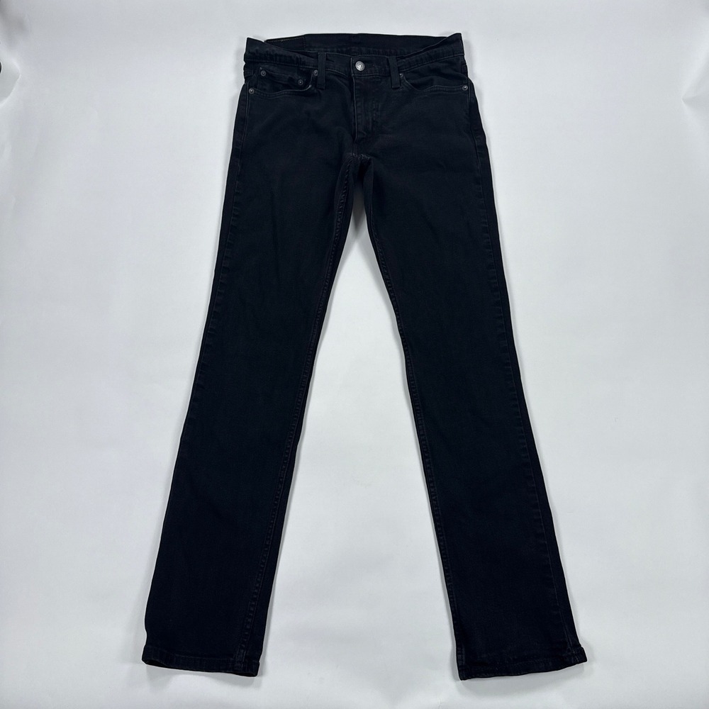 Levis Mens 511 Slim Jeans 32x34 Black Stretch Denim Pants Streetwear Classic